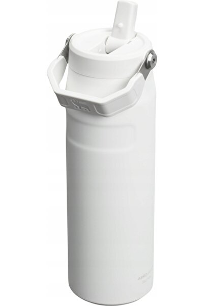 NO BRAND Sticlă de apă Stanley IceFlow 2.0 0.7L cu pai, alb mat, pentru muncă...