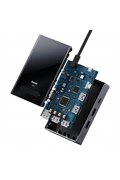 Baseus ADAPTOR STAȚIE DE ANDOCARE 8 ÎN 1 HDMI 4K 60HZ PRO FHD