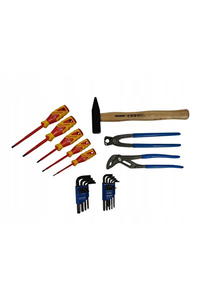 Gedore Trusă de scule 26 scule manuale șurubelnițe VDE clești Torx inserție L...