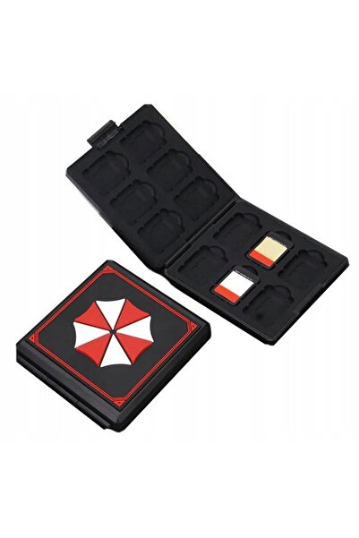 NO BRAND 12x Carcasă pentru carduri de joc și card SD NS Switch OLED Evil Umb...