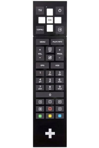 NO BRAND Telecomandă neagră NC+ DSIW74 pentru decodoare WiFI PremiumBOX+, WiF...