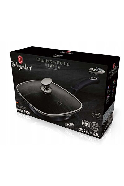 Berlinger Haus BH-6909 - Tigaie grill Carbon Pro Edition de 28 cm
