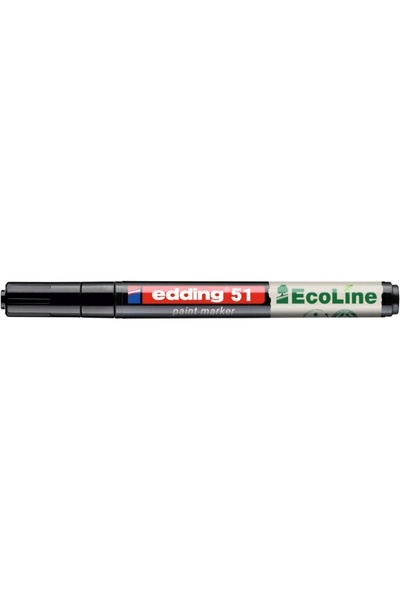 Edding Marker pe bază de ulei NEGRU EcoLine 1-2mm sticlă metal plastic lemn c...