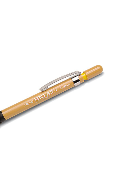 Pentel Creion mecanic HB cu radieră galbenă A300 0.9mm x 3 bucăți