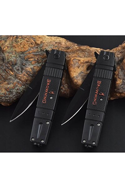 NO BRAND BROWNING Hunter BLACK BR5 Cuțit tactic pliabil