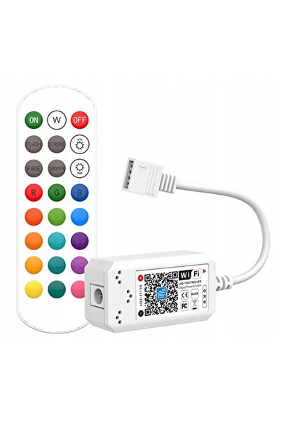 NO BRAND Kit bandă LED 5m 5050 RGB Telecomandă WiFi Android iOS