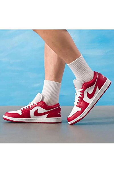 Nike Air Jordan 1 Low Leather Sneaker Erkek Spor Ayakkabı ( SPORTİKS ) 558-166