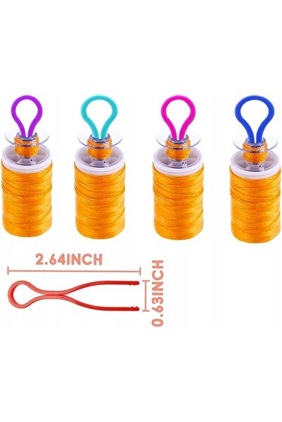 NO BRAND 100 bucăți Cleme pentru bobine - Organizator de ață de cusut - Culor...