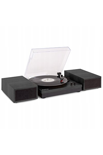 NO BRAND Gramofon Black Fenton cu difuzoare BT de 100W