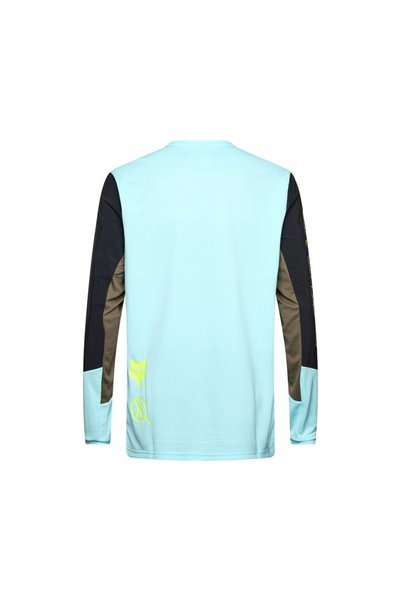 Fox Bluză ciclistă Defend LS Jersey Elevated - albastru deschis XL