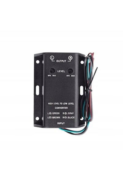 NO BRAND Convertor de nivel înalt și scăzut pentru audio auto, RCA, difuzor d...
