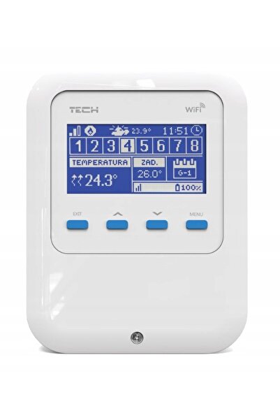 TECH Sterowniki Controler/Regulator de încălzire radiantă Tech Wifi 8S cu 8 zone