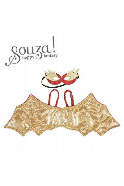 NO BRAND Souza! Aripi și mască Dragon Roșu 107154