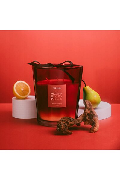 NO BRAND Lumânare parfumată EMBER Merlot Poppy 1175g HOMLA