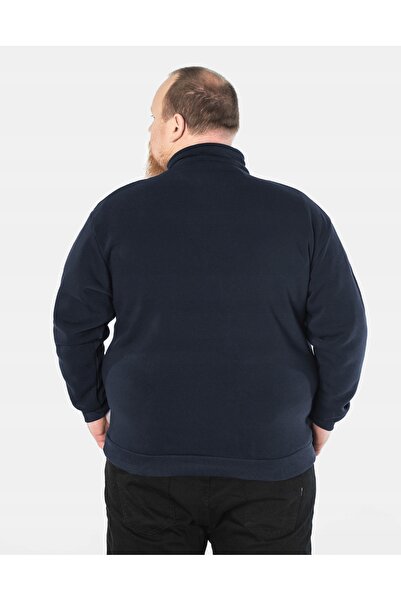 NO BRAND Hanorac călduros pentru bărbați cu fermoar 2502-03 r 6XL