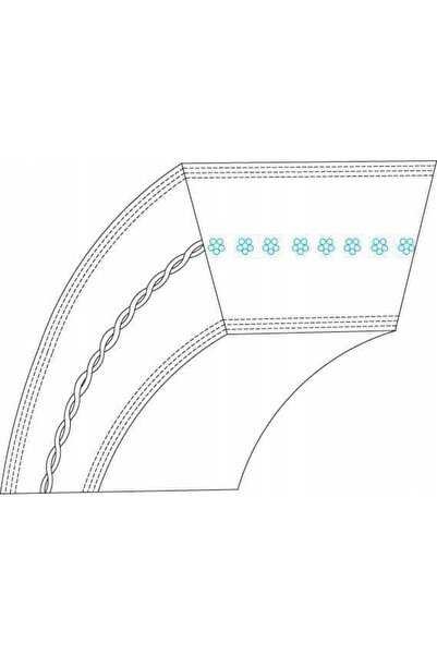 NO BRAND Curea de transmisie MTD 15,8 mm x 2470 754-0492