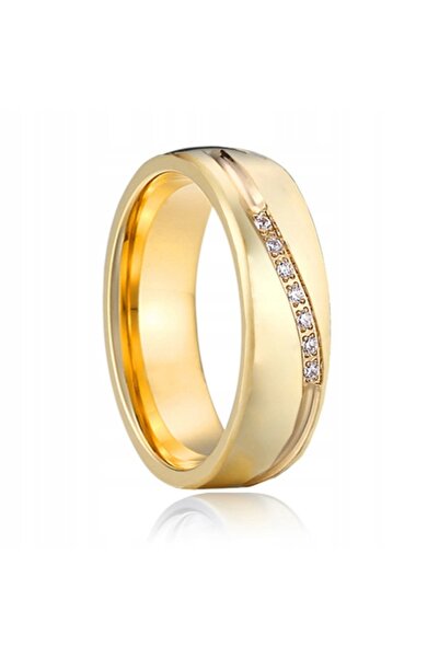 NO BRAND Inel elegant placat cu aur, cu zirconiu și metal special + Cutie gra...