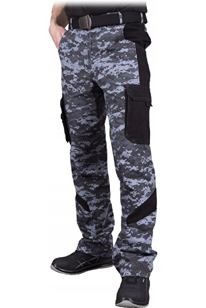 NO BRAND Pantaloni de lucru de protecție, tip cargo, cu imprimeu camuflaj pix...