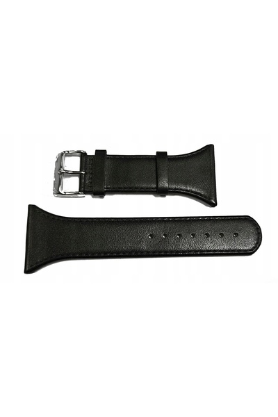 NO BRAND Curea REDA 36mm netedă, neagră, cu cusături negre