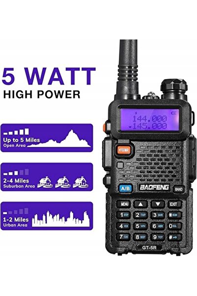 NO BRAND BAOFENG GT5R Walkie Talkie Radio UHF VHF, 128 de canale