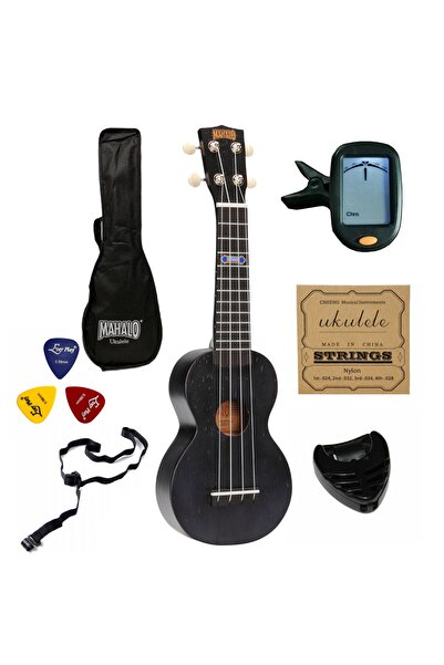 NO BRAND Ukulele sopran Mahalo MK1PWTBK cu gât lat SET -