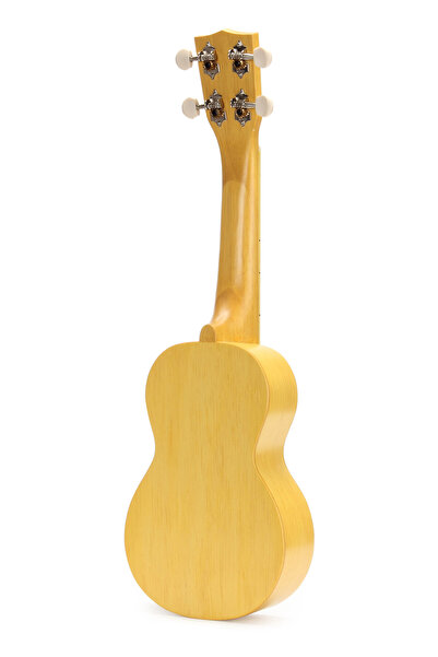 NO BRAND Mahalo Kahiko ukulele soprano galbenă Kit mare