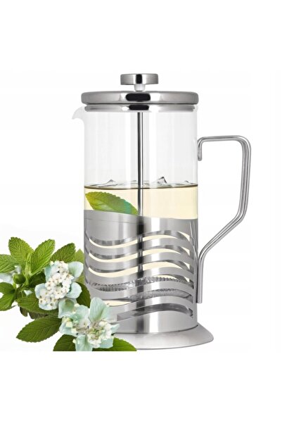 NO BRAND Infuzor de 800ml cu piston din oțel inoxidabil, sită pentru cafea, c...