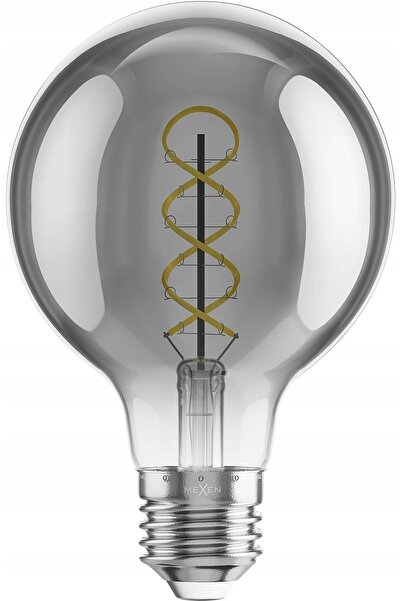 Mexen 3x Bec LED cu filament E27, tip Edison, lumină caldă, 6W=40W, spiralat ...