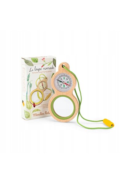 Moulin Roty Lupă cu busolă pentru copii Magnifier Le Jardin du