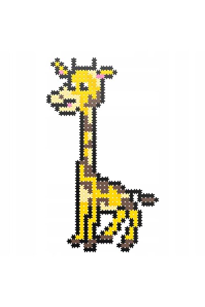 meli MINIS WILD 2 ÎN 1 PUZZLE MOZAIC 500 PIESE EL SAFARI LEW CUBURI DE CONSTR...