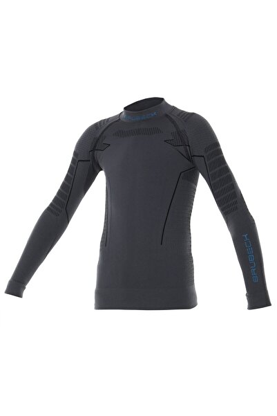 Brubeck Lenjerie termică THERMO, bluză de trening grafit pentru băieți LS1364...