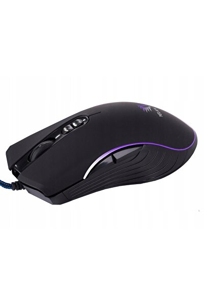verk group Mouse optic cu fir pentru gaming, USB, RGB, DPI 6000