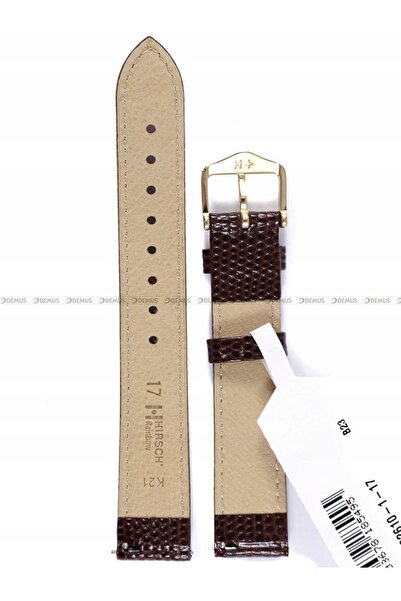 NO BRAND HIRSCH Curcubeu L - MARO - 17mm - Curea de ceas din piele