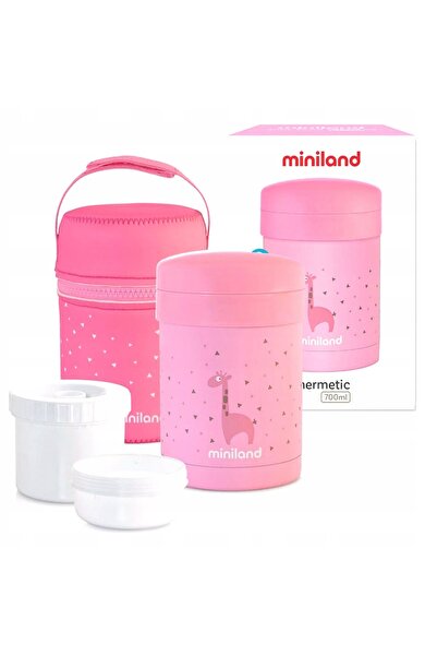 NO BRAND Termos pentru prânz Miniland 0,7 l, roz