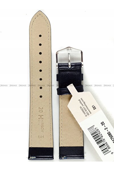 NO BRAND HIRSCH Osiris L - 20mm - ALBASTRU MARIN - Curea de ceas din piele