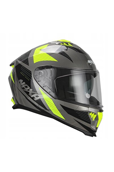 NAXAY NAXA F31/E r.M Cască integrală de motocicletă + Vizor PINLOCK FLUO Verde