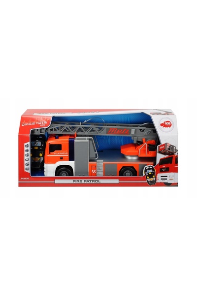 Dickie Toys Mașină de pompieri cu telecomandă, camion de pompieri RC