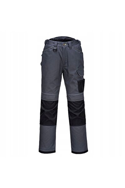PORTWEST T601 PANTALONI CU PROTECȚIE LA TALIE GRI NEGRU MĂRIMEA 50