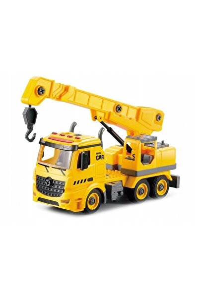 ChRLD Camion 3-în-1, Camion detașabil, Betonieră, Excavator, Macara