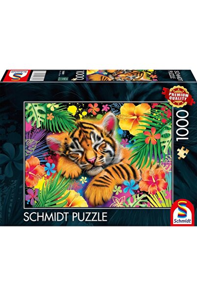 Schmidt Spiele Puzzle 1000 pui de tigru