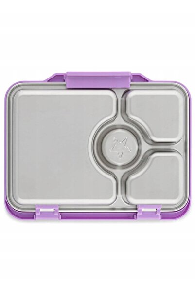 NO BRAND Cutie de prânz cu 4 compartimente Yumbox Pret cu tavă din oțel - alb...