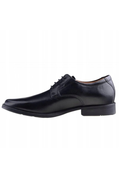 CLARKS Pantofi bărbați - Tilden Plain - mărimea 40 - piele naturală neagră