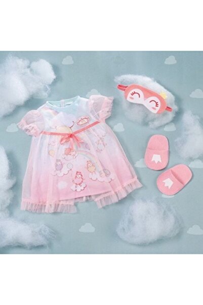 NO BRAND Haine pentru păpușa Baby Annabell de 43 cm Rochie Sweet Dreams Papuc...