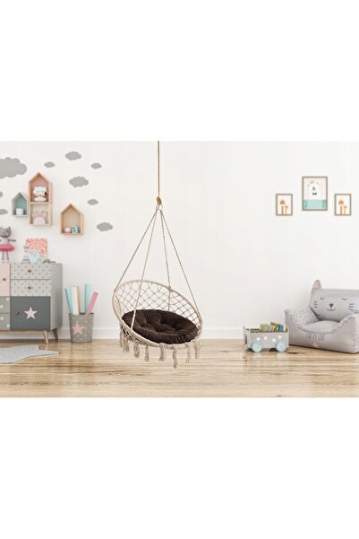 NO BRAND Pernă mică pentru leagăn, pernă rotundă tip cuib de pasăre 65x65cm