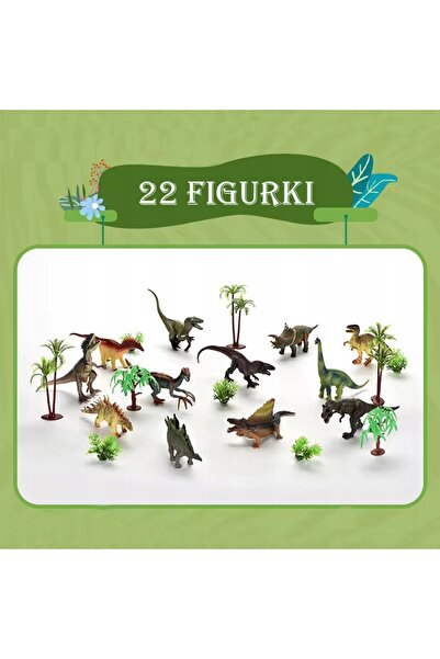 woopie Set de figurine Parcul Dinozaurilor + covoraș și accesorii 23 piese