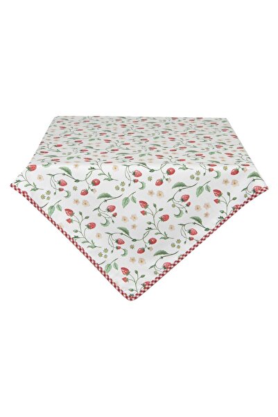 NO BRAND Traversă de bumbac White Strawberries 50x160cm. C&E