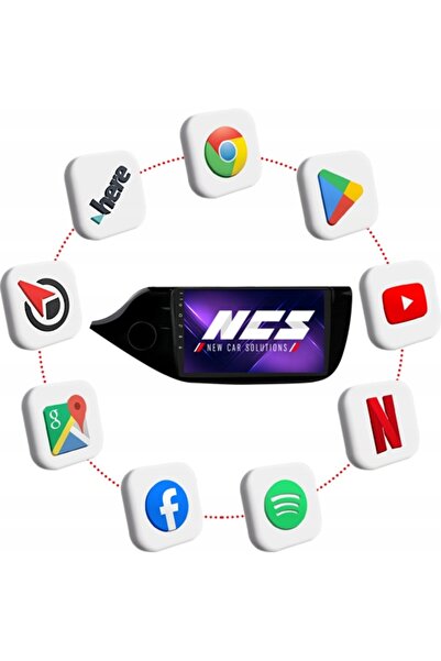 NO BRAND NCS ZQ9 RADIO AUTO KIA CEED 2 II 2012-2018 NAVIGAȚIE ANDROID 8GB LTE