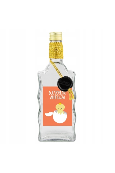 NO BRAND 10x Sticlă decorată de 500ml, cu design de Paște, pentru băuturi spi...