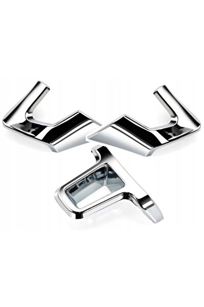 NO BRAND 3x Ornamente cromate pentru volan VW GOLF VI POLO 6R JETTA VI EOS