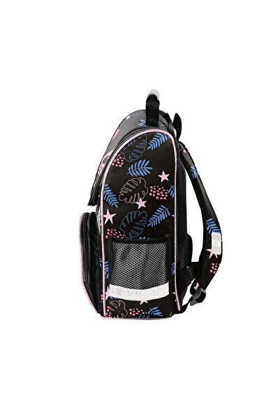 PASO Rucsac școlar pentru fete, clasele 1-3, Stitch, negru